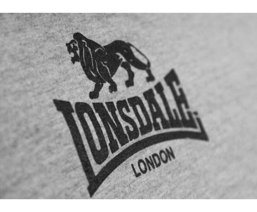 Lonsdale Logo Ανδρικό T-shirt 119083-1004 Γκρι