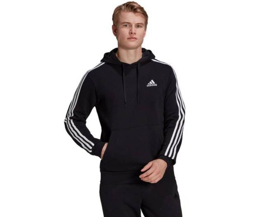Adidas Man 3S Fleece Φούτερ GK9072 Μαύρο