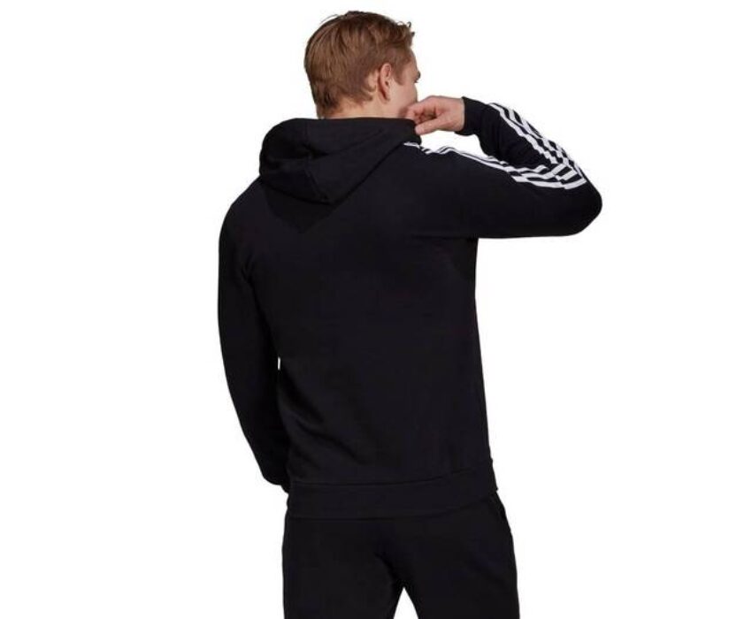 Adidas Man 3S Fleece Φούτερ GK9072 Μαύρο