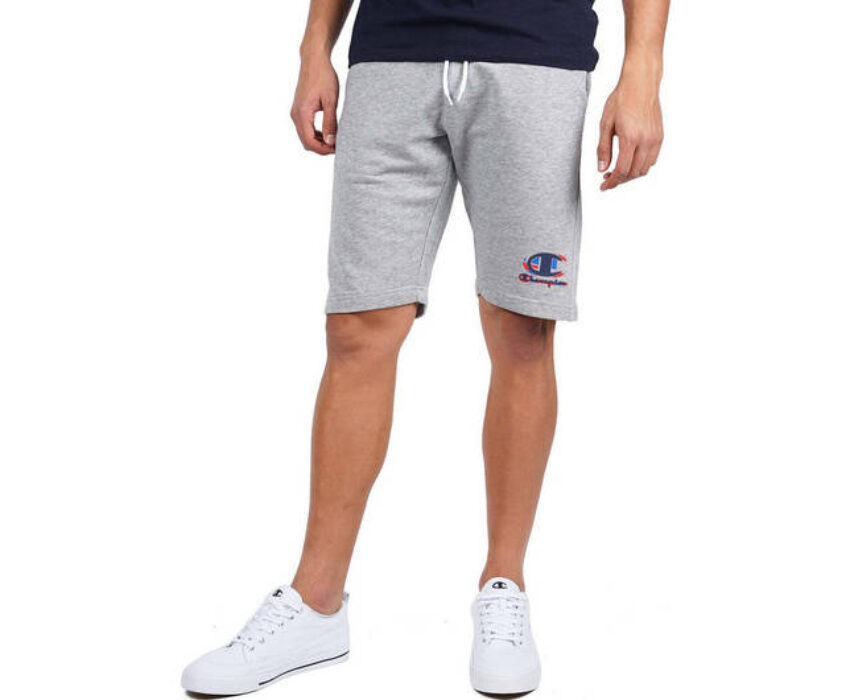 Champion Graphic Logo Men's Long Shorts 214304 Grey