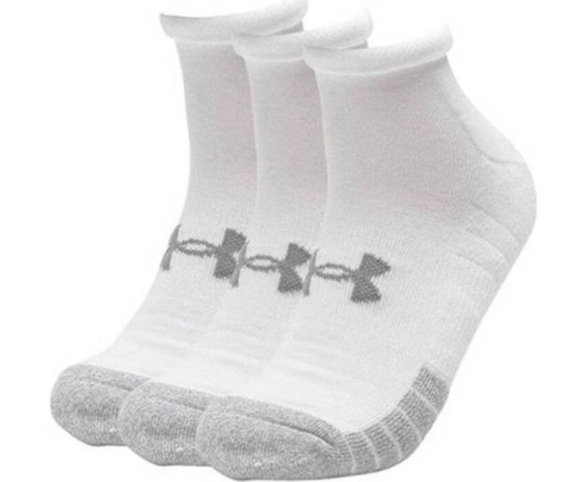 Under Armour Heatgear Cushion Low-cut Socks 3-Pack 1346753-100 White