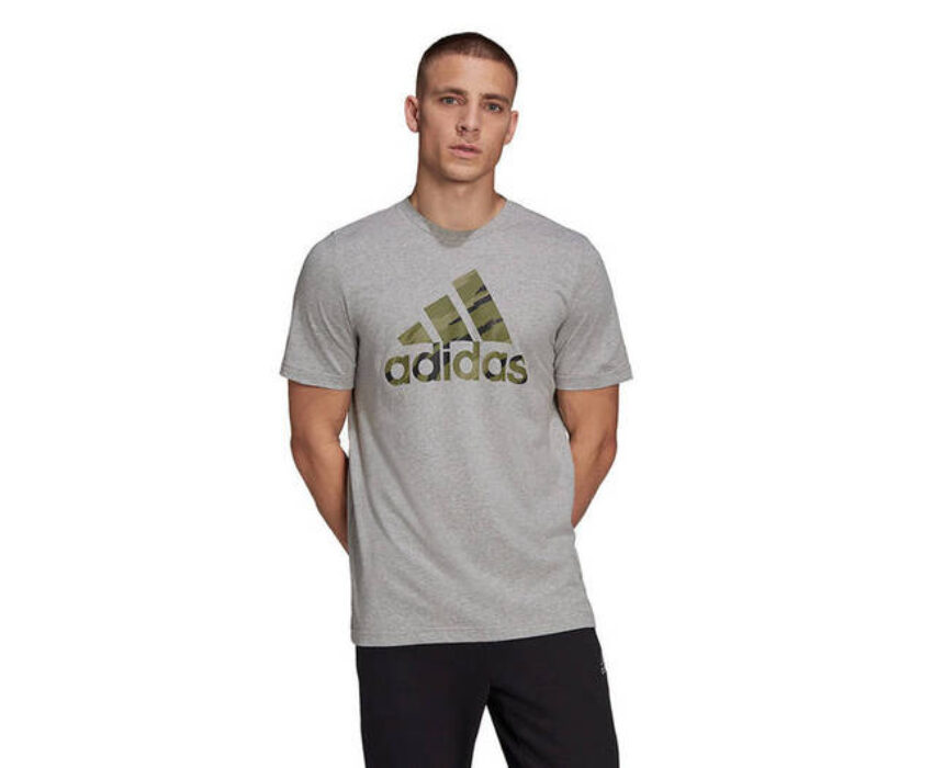 Adidas Essentials Camo Ανδρικό T-shirt HE4376 Γκρι