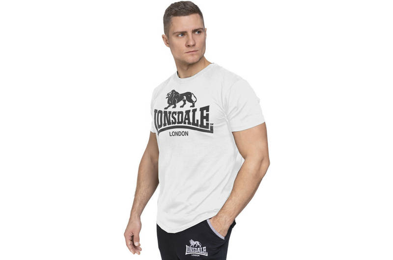 Lonsdale Hodge T-Shirt White Gold – Famous Rock Shop