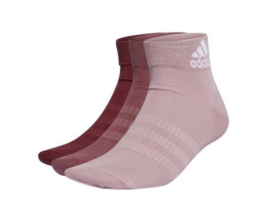 Adidas Light Ankle Socks 3 Pairs HE4997 Ροζ