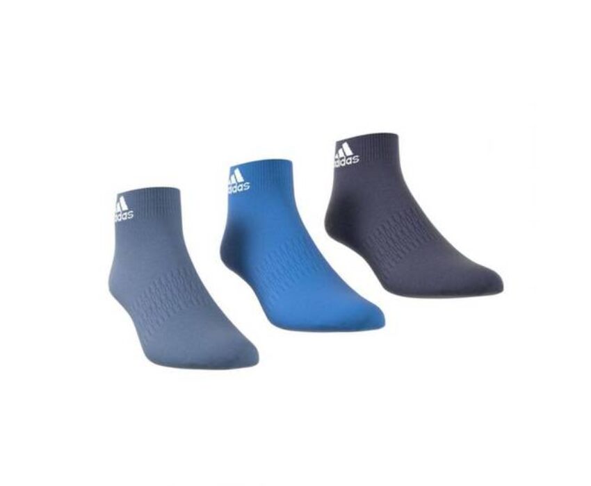 Adidas Light Ankle Socks 3 Pairs HE4998 Μπλε