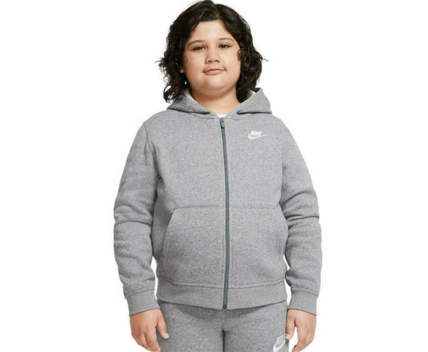 Nike Sportswear Club Fleece Παιδική Ζακέτα DA5067-091 Γκρι