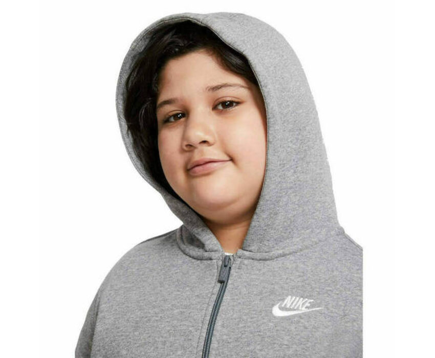 Nike Sportswear Club Fleece Παιδική Ζακέτα DA5067-091 Γκρι
