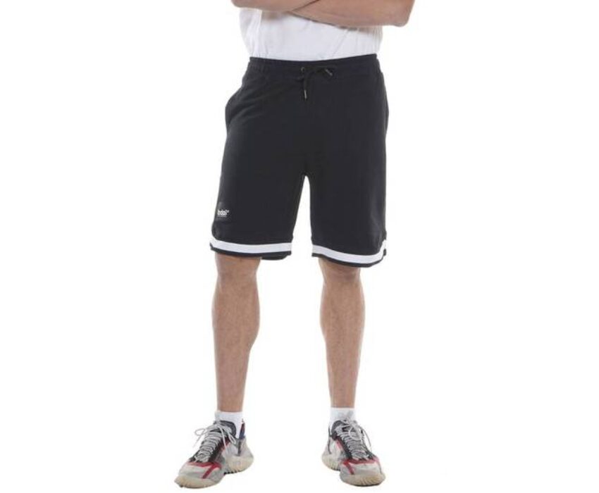 Body Action Men's Warm-Up Long Shorts 033228-01 Black