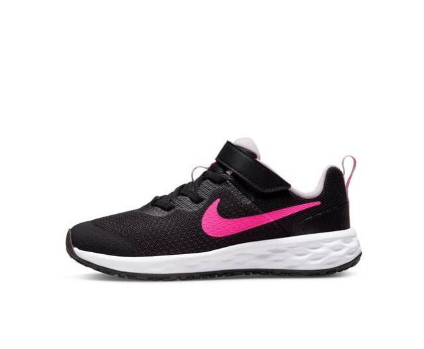 Nike Revolution 6 PS DD1095-007 Παιδικό Παπούτσι Μαύρο/Ροζ