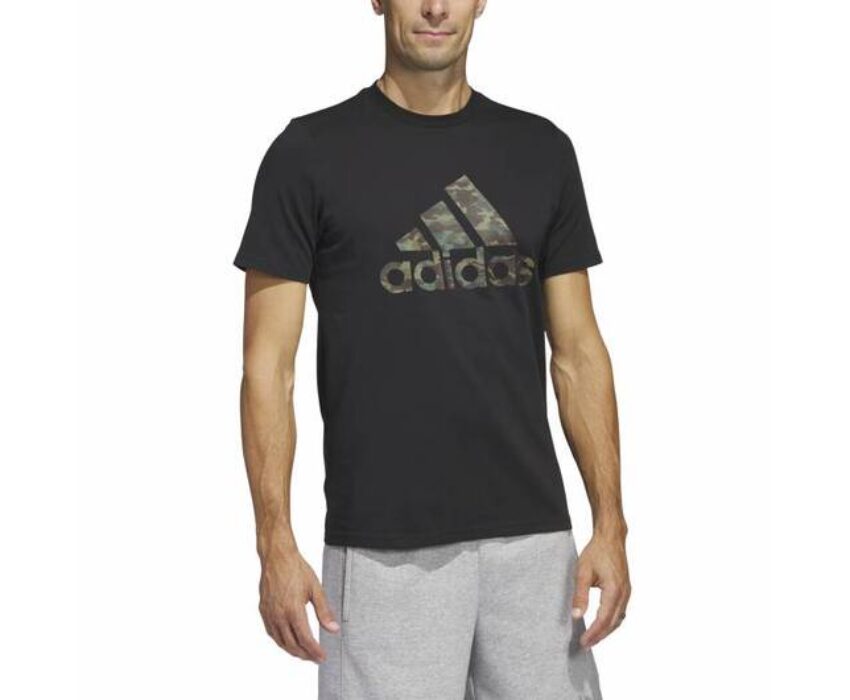 Adidas Essentials Camo Ανδρικό T-shirt HS3215 Μαύρο