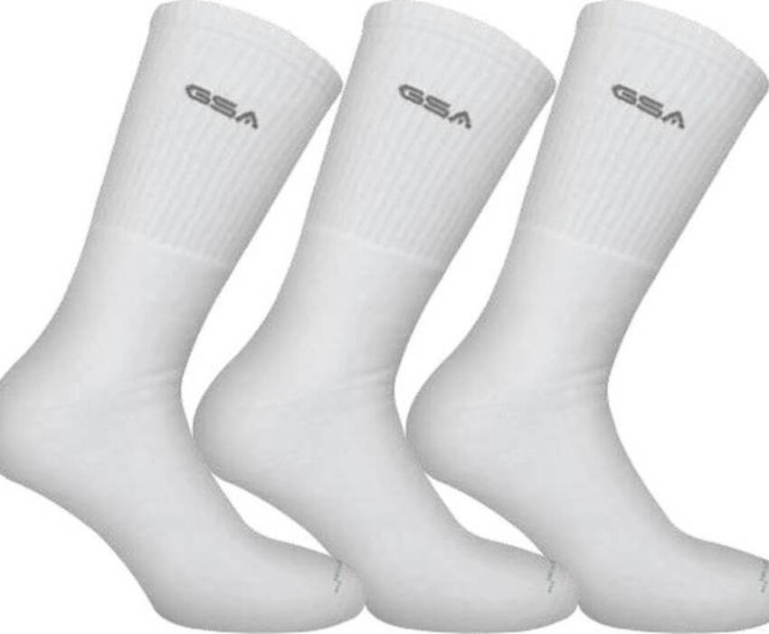 GSA Tennis Κάλτσες 3pairs Λευκό