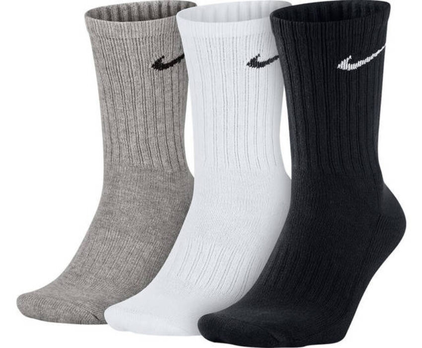 Nike Tennis Cushion 3pairs SX4700-901 Τρίχρωμο