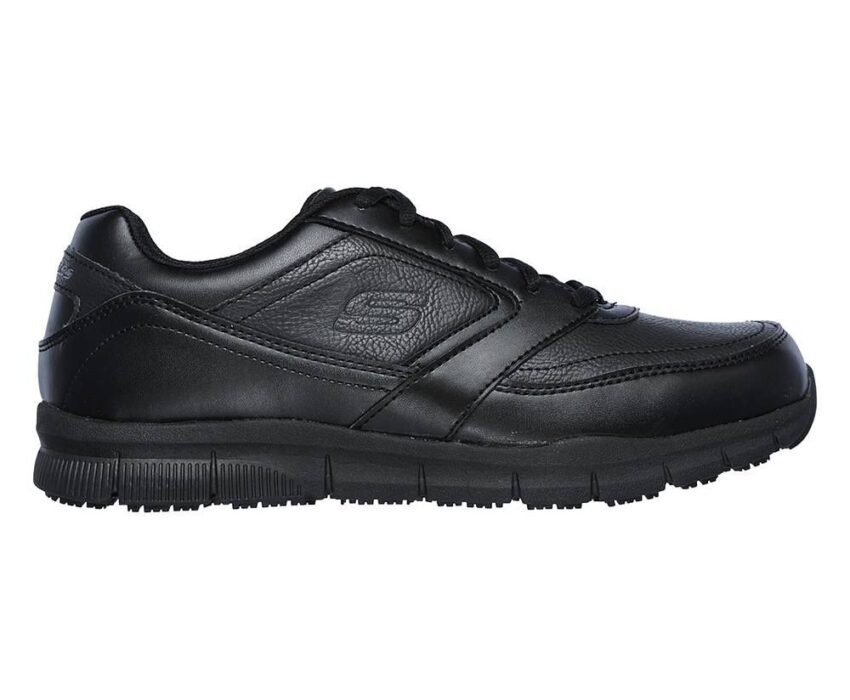 Skechers Ανδρικά Work Relaxed Fit 77156/BBK Μαύρα