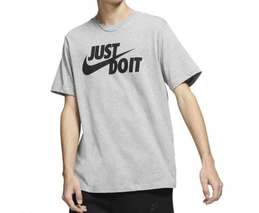 Nike Just Do It Swoosh Ανδρική Μπλούζα AR5006-063 Γκρι