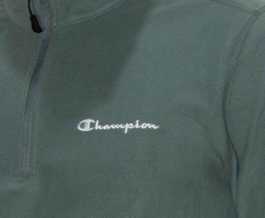 Champion Ανδρική Fleece Half-zip Μπλούζα 216695-GS510 Πράσινο