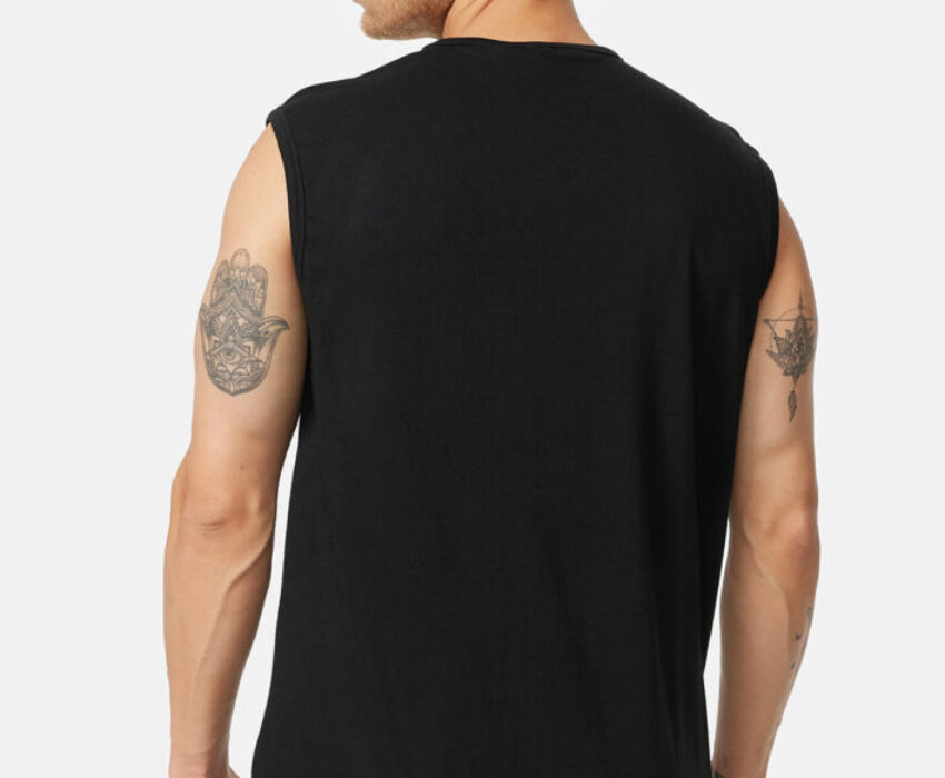 Lonsdale Clopton Ανδρικό Αμάνικο T-shirt 117332-1500 Μαύρο