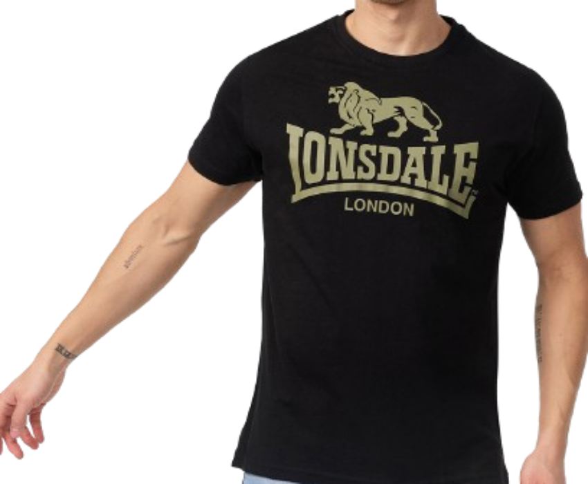 Lonsdale Logo Ανδρικό T-shirt 119083-8364 Μαύρο