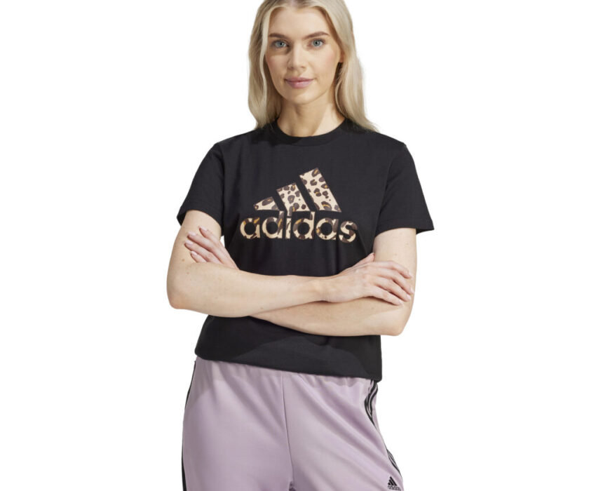 Adidas Γυναικείο T-shirt Animal GT IT1425 Μαύρο