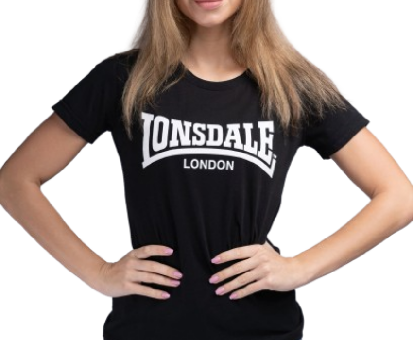 Lonsdale Γυναικείο T-shirt 117020-1000 Μαύρο