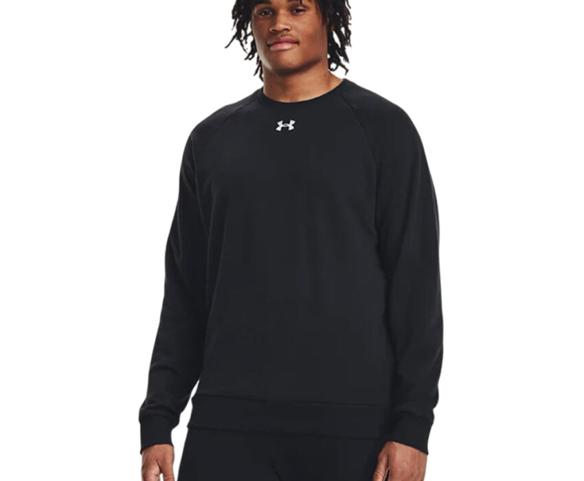 Under Armour Ανδρικό Φούτερ Rival FL Crew 1379755-001 Μαύρο