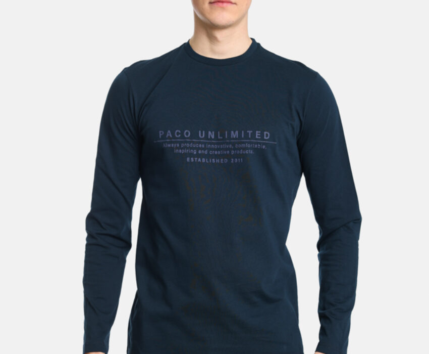 Paco & Co Ανδρική Μακό Μπλούζα Innovative 2481002-05 Μπλε