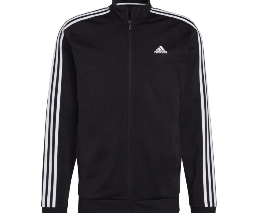 Adidas Ανδρική Ζακέτα Polyester Ess 3-Stripes H46099 Μαύρη