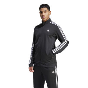 Adidas Ανδρική Ζακέτα Polyester Ess 3-Stripes H46099 Μαύρη