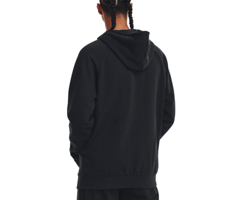 Under Armour Ανδρικό Φούτερ Κουκούλα Rival Fleece Logo 1379758-001 Μαύρο