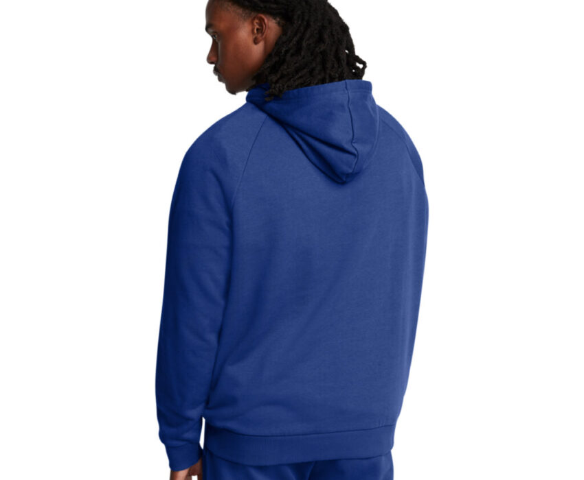 Under Armour Ανδρικό Φούτερ Κουκούλα Rival Fleece Logo 1379758-432 Μπλε