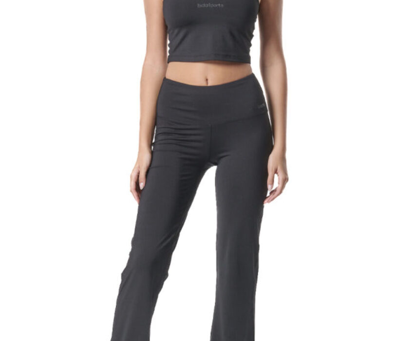 Body Action Γυναικείο High Waisted Wide-Leg 011426-01 Μαύρο