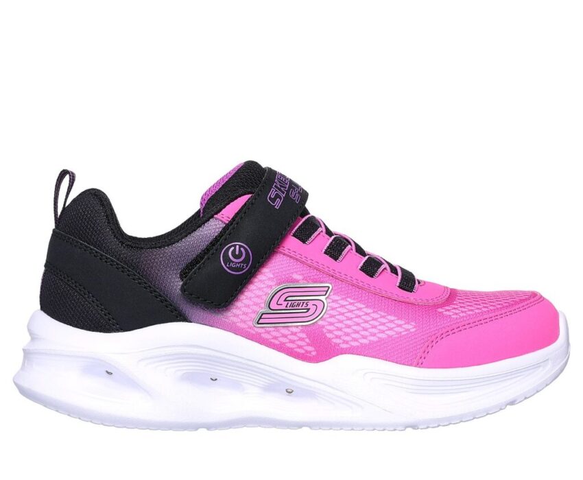 Skechers Παιδικά PS Lighted Gore & Strap Ombre 303714L/BKHP Φούξια