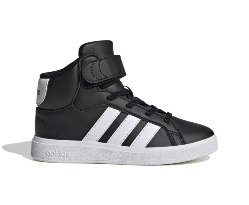 Adidas Παιδικά Μποτάκια Grand Court Mid IE3863 Μαύρα