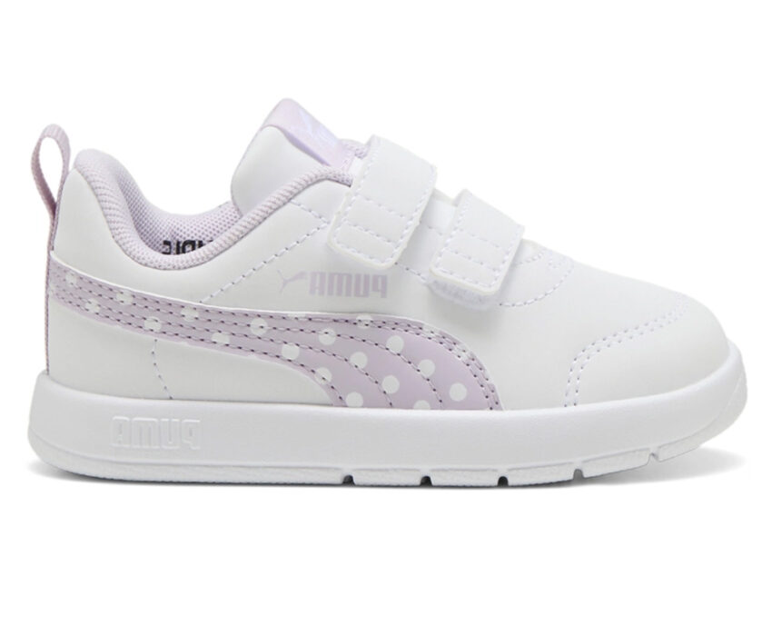 Puma Παιδικά TD Courtflex V3 398759-04 Λευκά