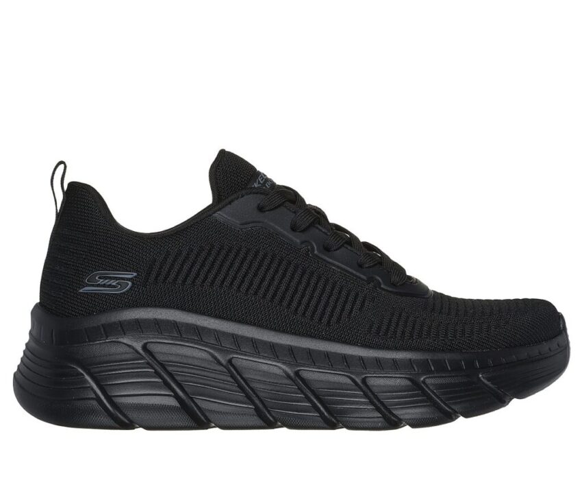 Skechers Γυναικεία Engineered Knit Fashion 117385-BBK Μαύρα