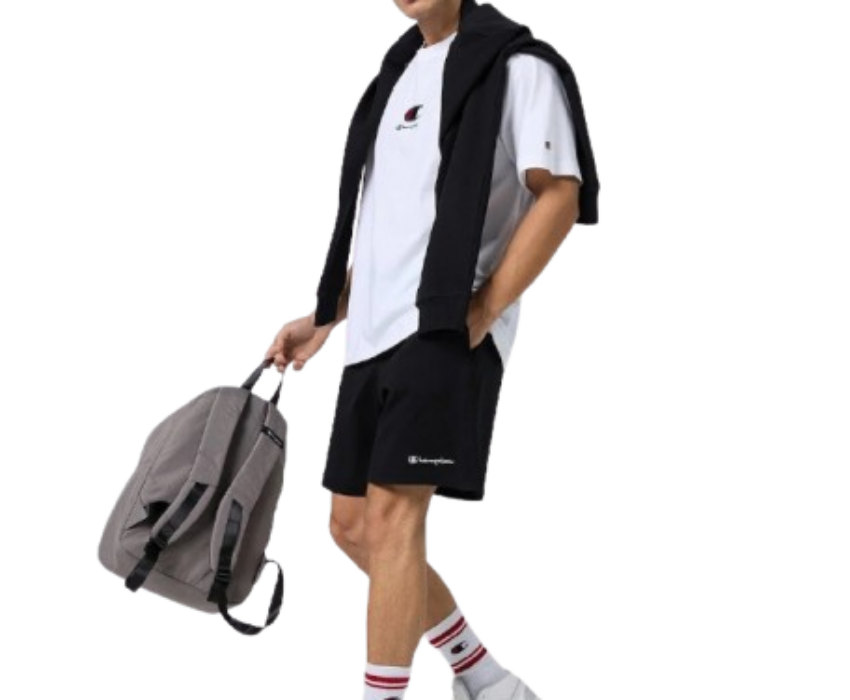 Champion Ανδρική Jersey Βερμούδα 220306-KK001 Μαύρη