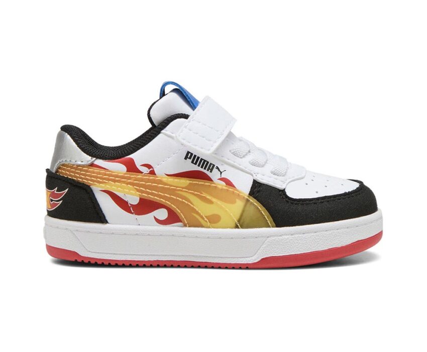 Puma Παιδικά Caven 2.0 Hot Wheels AC+ Inf 401406-01 Λευκά