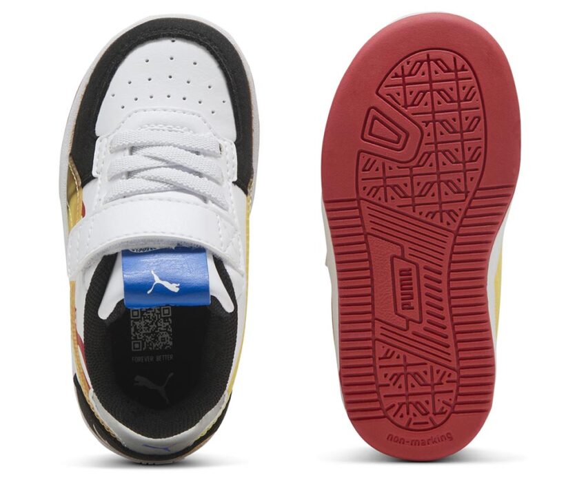 Puma Παιδικά Caven 2.0 Hot Wheels AC+ Inf 401406-01 Λευκά