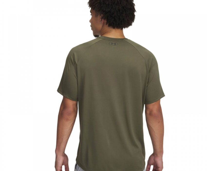 Under Armour Ανδρικό Tech Τεχνικό T-Shirt με Τύπωμα 1390208-390 Χακί