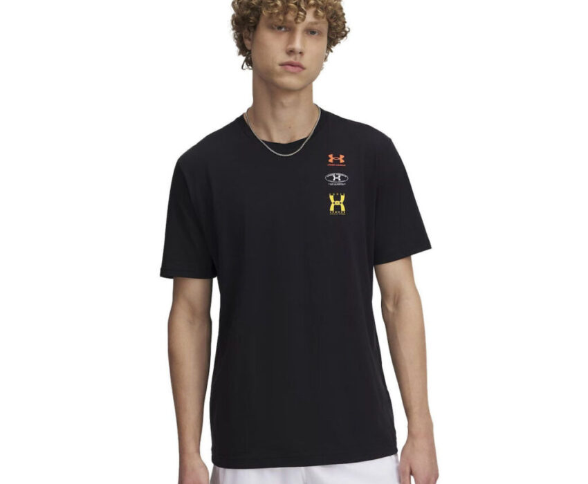 Under Armour Ανδρικό Evol Logo T-shirt 1390165-001 Μαύρο