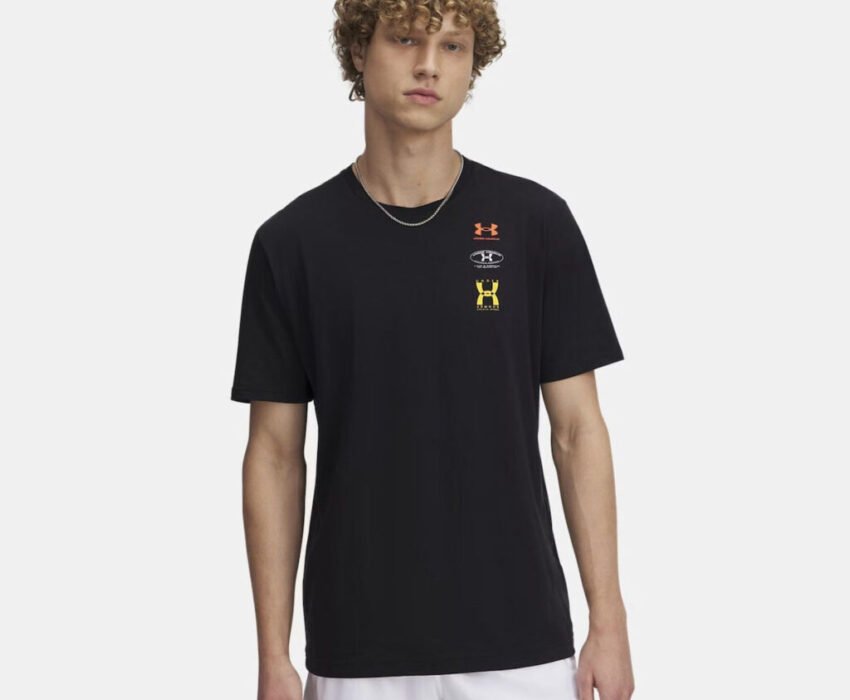 Under Armour Ανδρικό Evol Logo T-shirt 1390165-001 Μαύρο