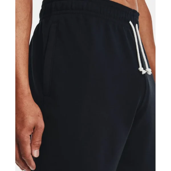 Under Armour Ανδρική Βερμούδα Rival Terry 1361631-001 Μαύρη - Image 3