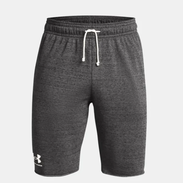 Under Armour Ανδρική Βερμούδα Rival Terry 1361631-025 Γκρι - Image 5