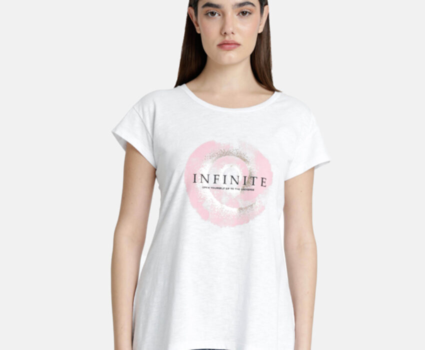 Paco & Co Γυναικείο T-shirt Infinite 2532038-03 Λευκό