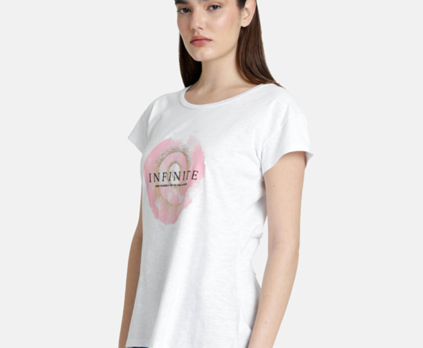 Paco & Co Γυναικείο T-shirt Infinite 2532038-03 Λευκό