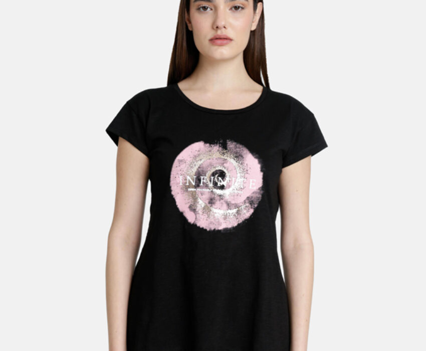Paco & Co Γυναικείο T-shirt Infinite 2532038-05 Μαύρο