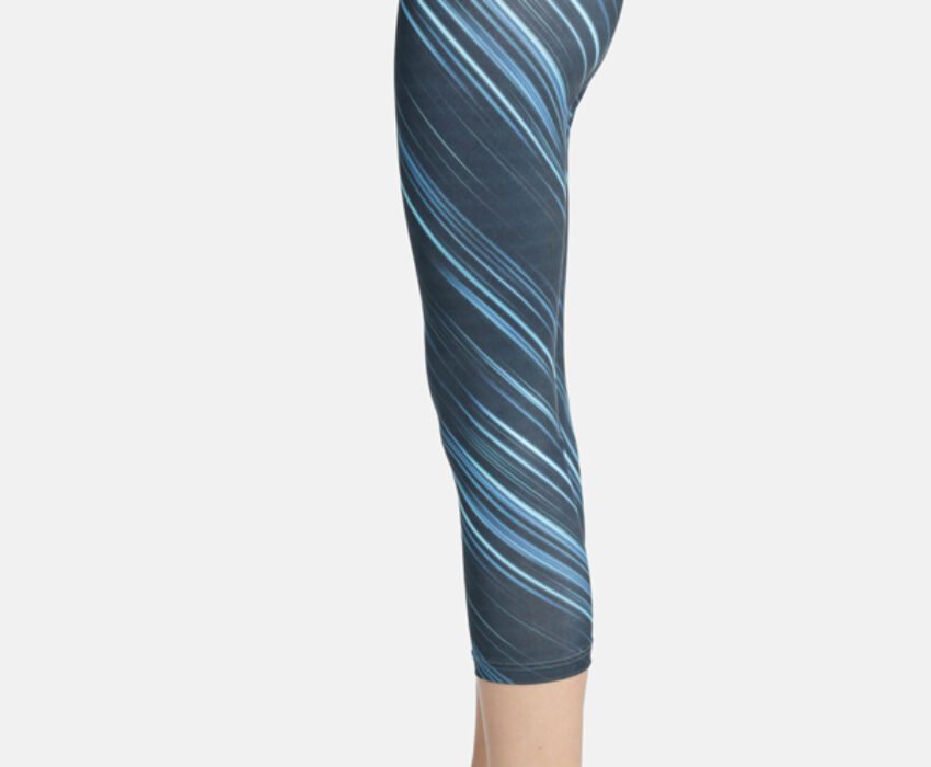 Paco & Co Γυναικείο Κολάν 3/4 Pattern 2532706-01 Μαύρο/Μπλε