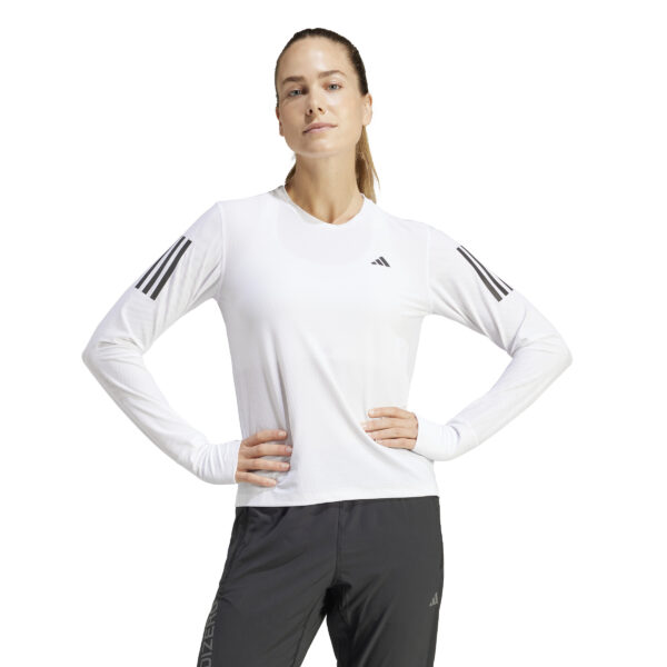 Adidas Γυναικείο Own The Run Long Sleeve Tee IK7437 Λευκό