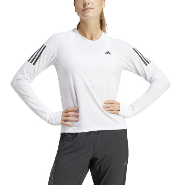 Adidas Γυναικείο Own The Run Long Sleeve Tee IK7437 Λευκό - Image 3