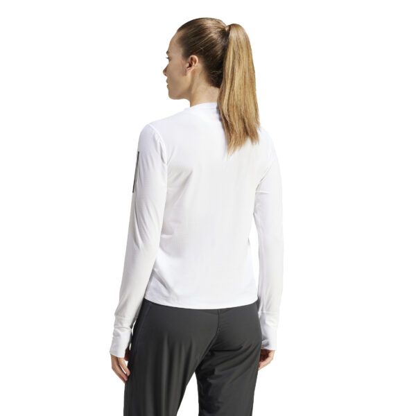 Adidas Γυναικείο Own The Run Long Sleeve Tee IK7437 Λευκό - Image 4