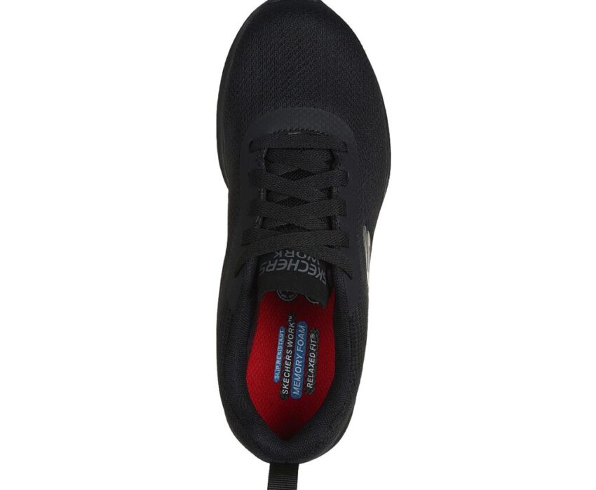 Skechers Γυναικεία Αντιολισθητικά Lace Up Mesh 108176/BLK Μαύρα